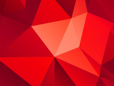 Kırmızı çokgen arka plan
