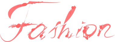 Moda el yazısı. Beyaz arkaplanda modern fırça kaligrafisi.