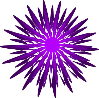 Soyut şekil. Stylize yıldız. Tasarım için renkli grafik ögesi