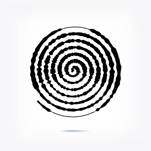 Stripe circle background, abstract pattern. Radial graphic element. — 스톡 벡터