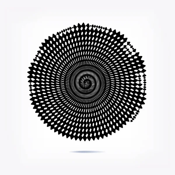 ストライプの円の背景、抽象的なパターン。放射線グラフィック要素. — ストックベクタ