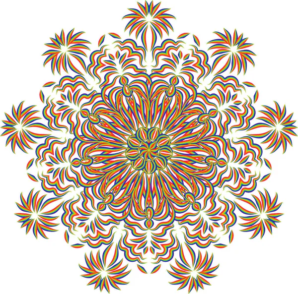 Patrón abstracto del mandala. Diseño de ornamento redondo . — Archivo Imágenes Vectoriales