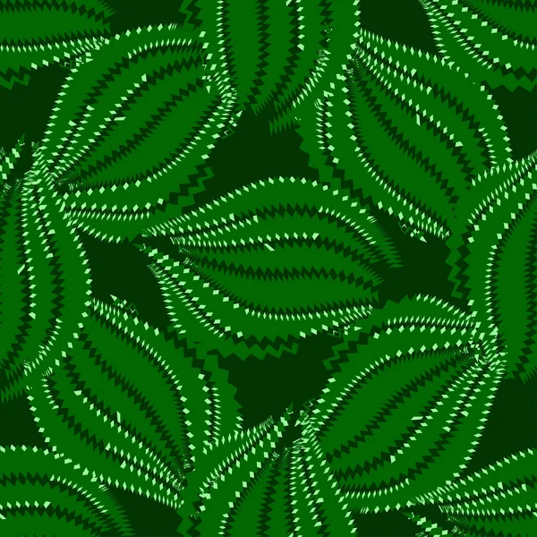 Abstract bright decorative background. Colorful seamless texture for web, textile, stationery. Exotic green leaves. — Stok Vektör