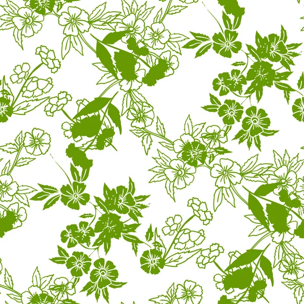 Seamless pattern with leaves — Stock Vector