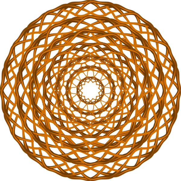 Modèle abstrait de dentelle de mandala. Conception d'ornement rond . — Image vectorielle