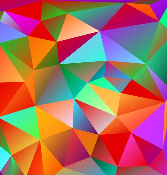 Abstrakcyjne wielokątne tło. Futurystyczny styl. Geometryczna kolorowa tekstura trójkąta. — Wektor stockowy