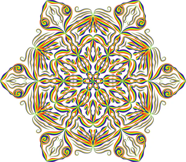 Abstraktes Mandala-Muster. runde Ornamente. — Stockvektor