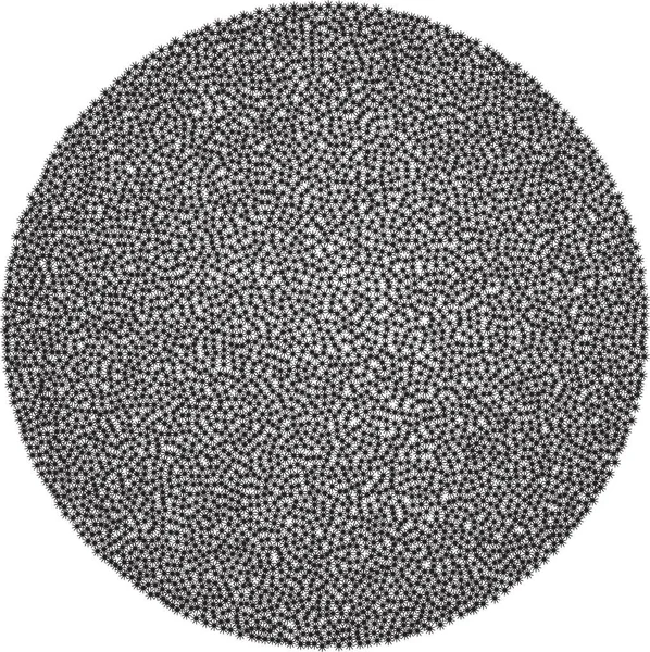 Точечный фон круга, абстрактный шаблон. Радиальный графический элемент — стоковый вектор
