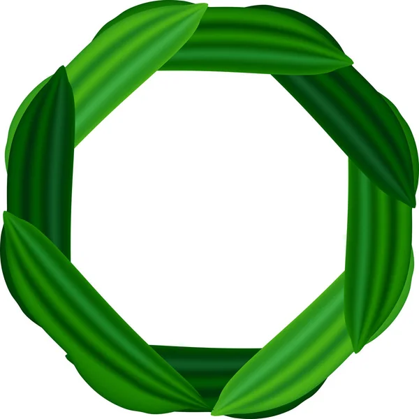 Στοιχείο σχεδιασμού πράσινων φύλλων — Διανυσματικό Αρχείο