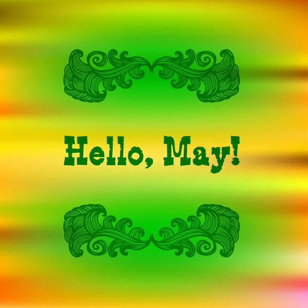 Bannière Hello May — Image vectorielle