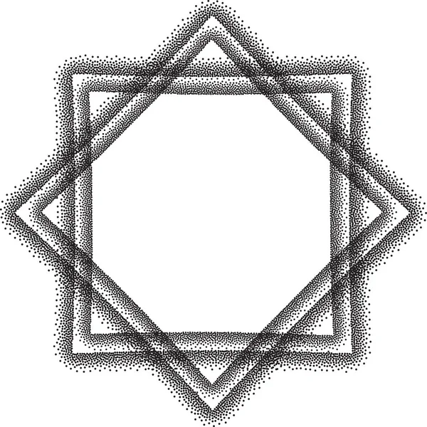 Абстрактная пунктирная форма — стоковый вектор