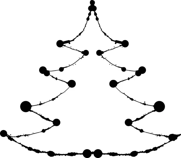 Απεικόνιση του χριστουγεννιάτικο δέντρο — Διανυσματικό Αρχείο