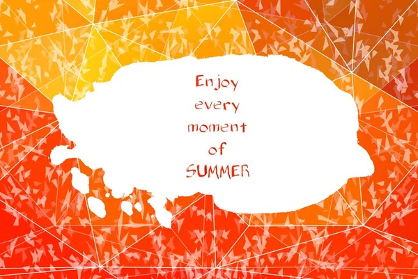 Genießen Sie jeden Moment im Sommer. — Stockvektor
