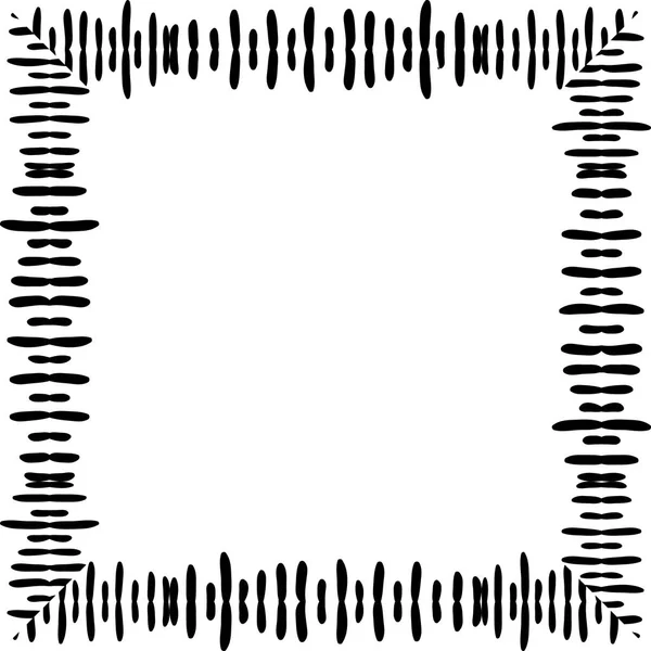 Elemento nero ornamentale isolato su sfondo bianco. Può usare per biglietto di compleanno, inviti nuziali . — Vettoriale Stock