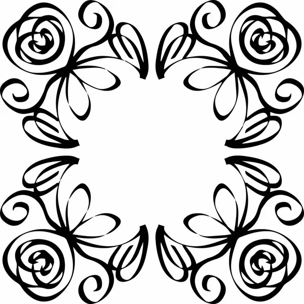 Abstracte doodle frame — Stockvector