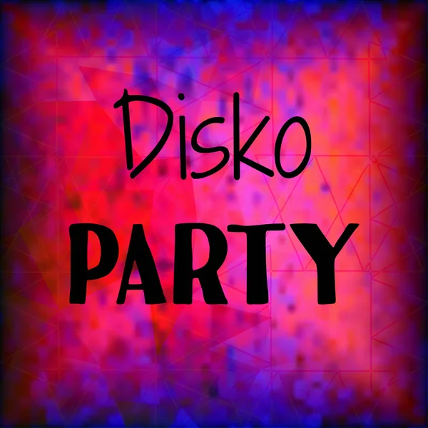 Hintergrund der Disco-Party — Stockvektor