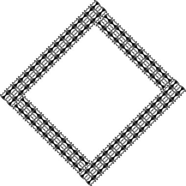 Soyut çerçeve. Tasarım elemanı. Kartlar, davetiyeler, menüler, broşürler, etiketler, web için kullanılabilir.