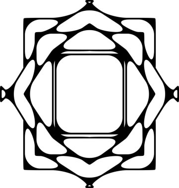 soyut dekoratif çerçeve.