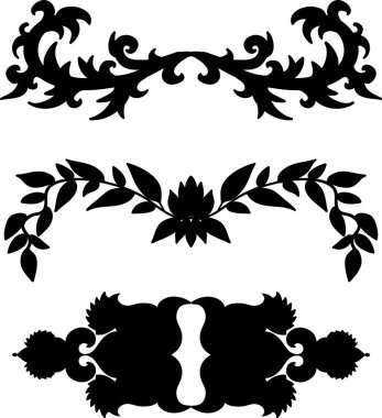 Klasik sınırlar. Dekoratif tasarım ögesi.