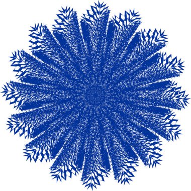 Çarpık mavi şekilli arka plan. Soyut tasarım ögesi.