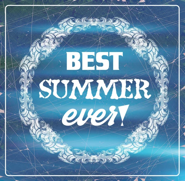 Best Summer Ever card. — ストックベクタ