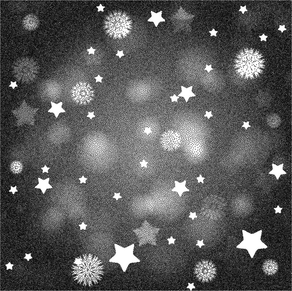 Abstract Grunge Background Space Text Monochrome Background Stars Snowflakes — Stock vektor