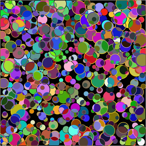 Fond créatif avec des cercles colorés . — Image vectorielle
