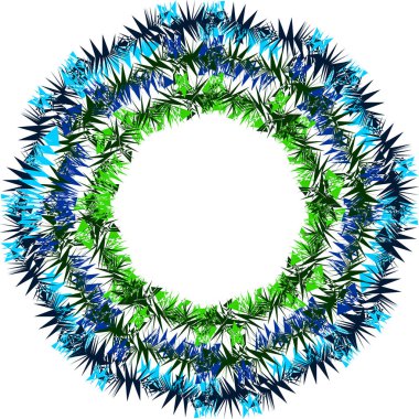 Biçimli renkli çelenk