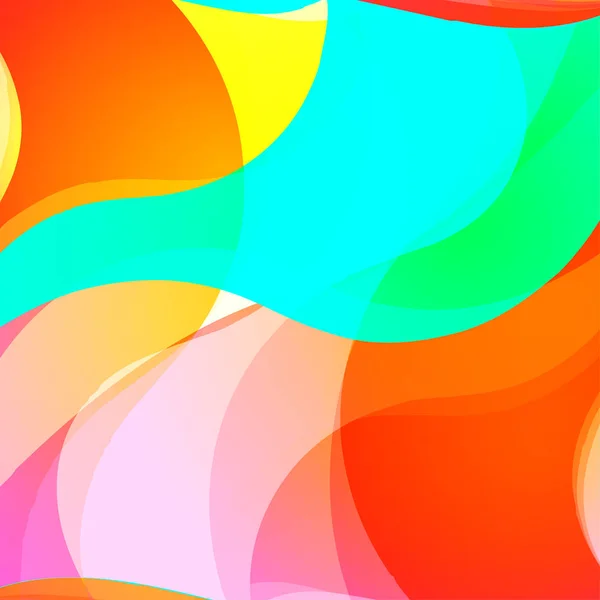 Fundo ondulado colorido abstrato.Sobreposição brilhante gradiente. Cartaz brilhante, banner, elemento de web design em cores vibrantes.Pode ser usado para papel de parede, folheto, propaganda, brochuras . — Vetor de Stock