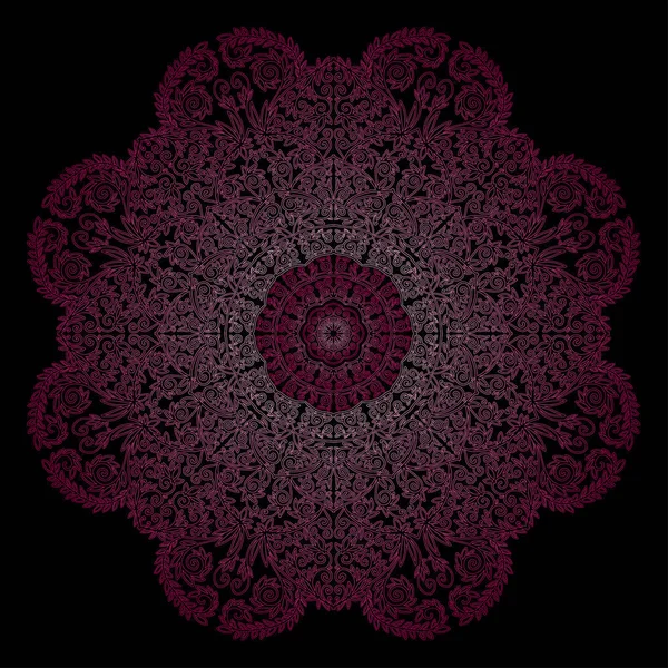 Mandala. ronde ornament. — Stockvector