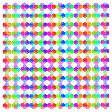 Renkli dairelere sahip soyut arkaplan