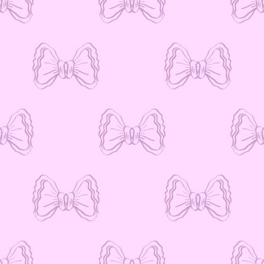 Elle çizilmiş yaylı kusursuz desen. Tekstil ve gotik tasarım, ambalaj kağıdı, poster, afiş ve web için kullanılabilir.