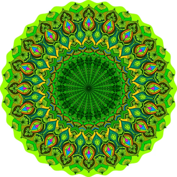 Mandala Textura Padrão Ornamental Colorido Design Fundo Abstrato Para Web — Vetor de Stock