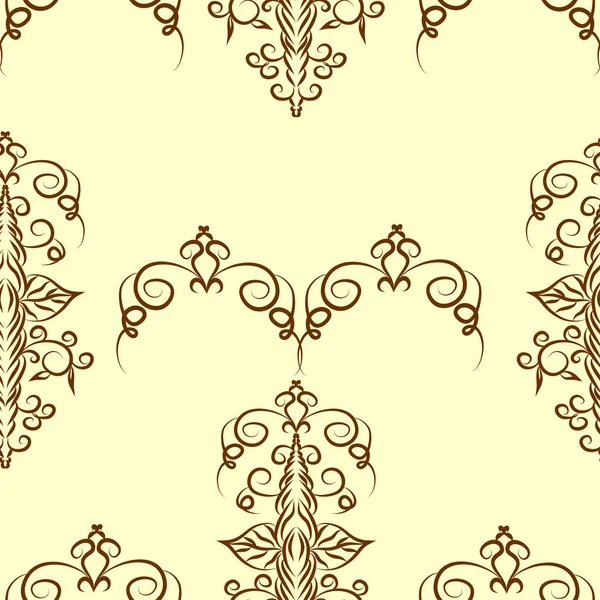 Patrón ornamental sin costura — Vector de stock