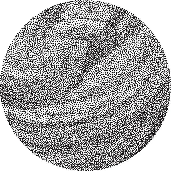 Abstract round dotwork background. Dotted stippling texture in circle. — 스톡 벡터