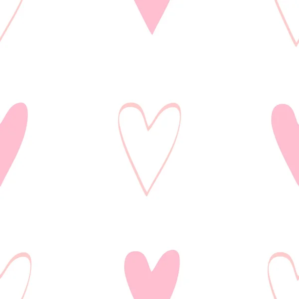 Fondo sin costuras con corazones. Elemento de diseño para póster, banner, etiqueta, web, anuncio . — Archivo Imágenes Vectoriales