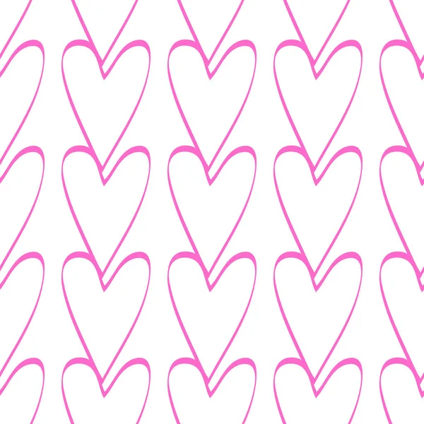 Fondo sin costuras con corazones. Elemento de diseño para póster, banner, etiqueta, web, anuncio . — Archivo Imágenes Vectoriales