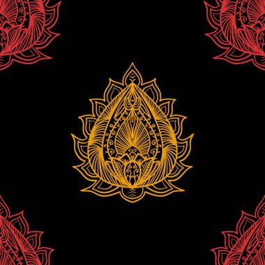 Dikişsiz dekoratif desen