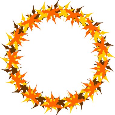 çelenk akçaağaç yaprağı