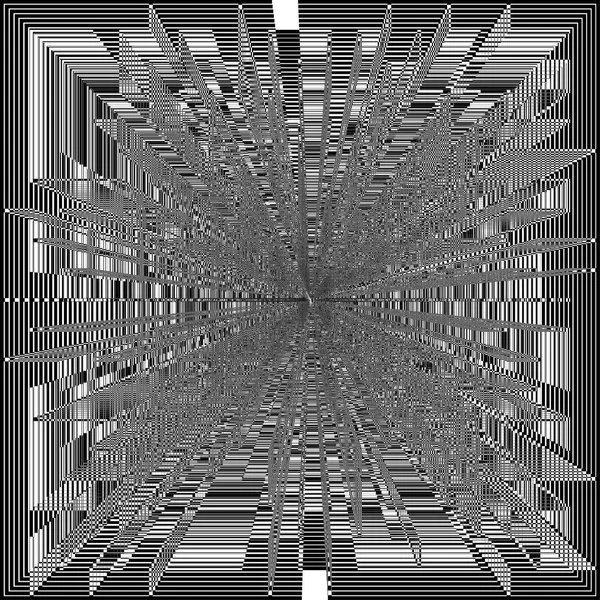 Astratto sfondo contorto in bianco e nero. Illusione ottica della superficie distorta. Strisce contorte. Illustrazione vettoriale . — Vettoriale Stock