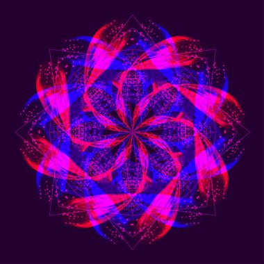 Soyut tasarım öğesi. Parlak şekil.