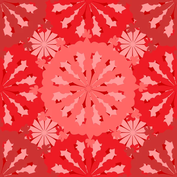 抽象的なシームレスパターン。赤いレースの背景のテクスチャ. — ストックベクタ