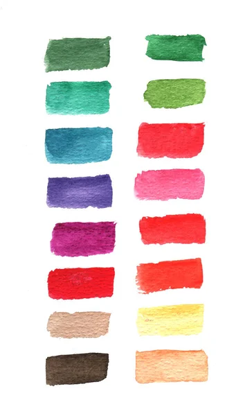 Ręcznie Malowane Pociągnięcia Pędzla Płynące Farby Jasne Tekstury Baner Plakat — Zdjęcie stockowe