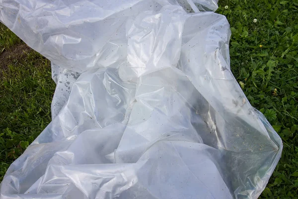 绿底塑料袋 — 图库照片