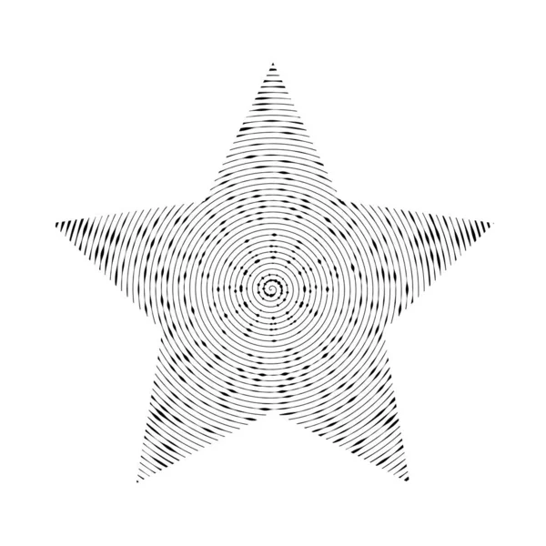 Forma Estrella Estilizada Sobre Fondo Blanco — Vector de stock