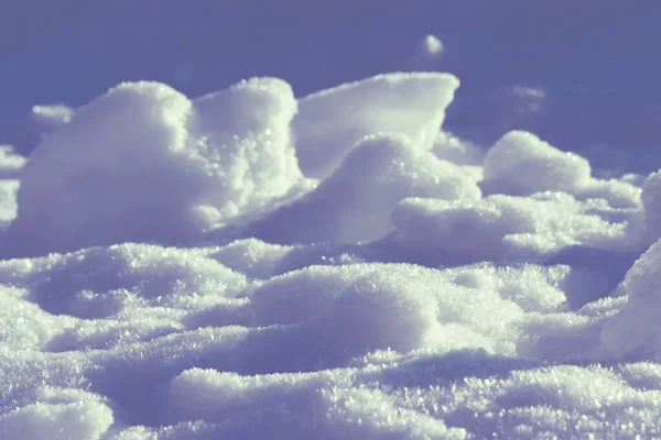 Superfície Neve Fresca Profunda — Fotografia de Stock