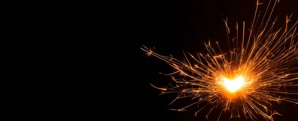 Bengálský Oheň Slavnostní Ohňostroj Vybuchl Slavnostní Nový Rok Pozadí — Stock fotografie