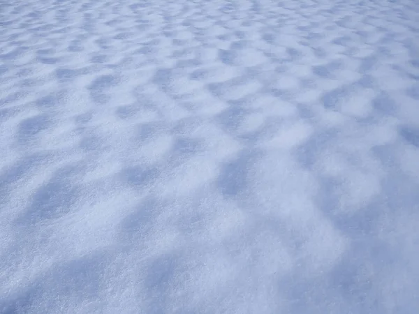 Superfície Neve Profunda Branca Fresca Após Tempestade Neve Dia Ventoso — Fotografia de Stock