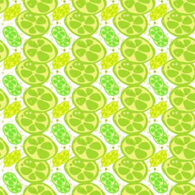 Kusursuz bir doku. Dilimlenmiş narenciye yaz meyveleriyle dekoratif arka plan tasarımı. Tekstil, kırtasiye, duvar kağıdı, ambalaj kağıdı, web, hatıra defteri için renkli vektör deseni.