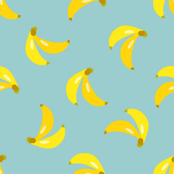 Texture Sans Couture Décoration Fond Avec Des Fruits Banane Été — Image vectorielle